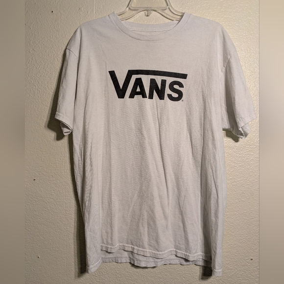 Vans White Men's T-Shirt Pre-owned Size Large - Picture 2 of 5